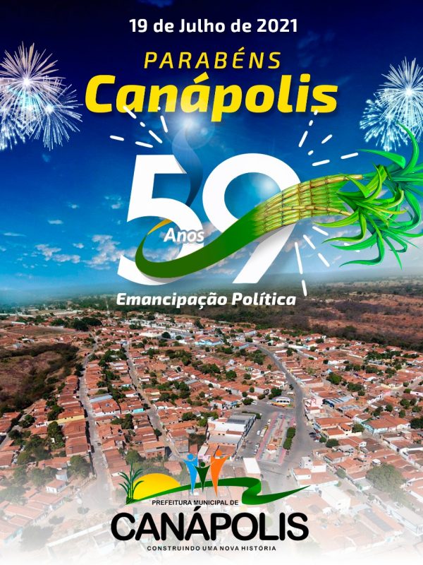 19 de Julho – Aniversário de Canápolis.